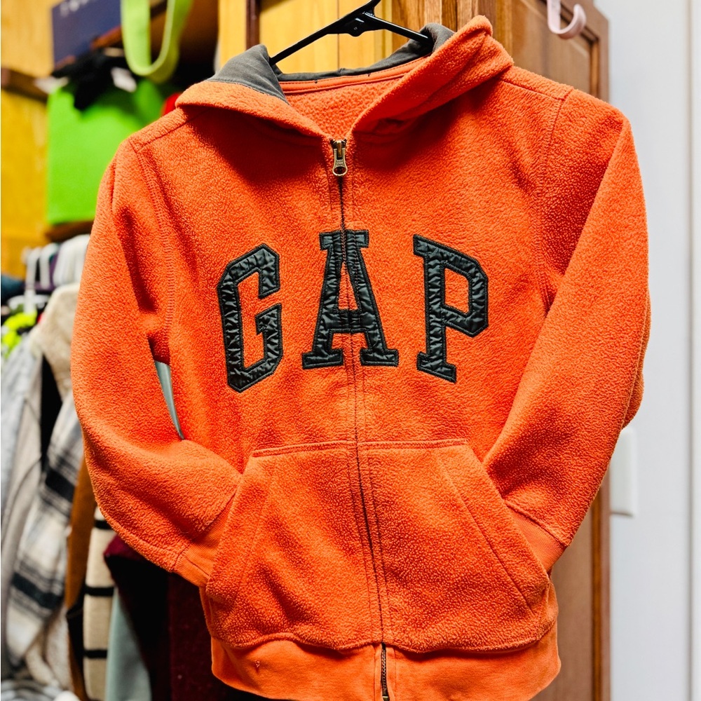 GAP Kids Orange Fleece Hoodie